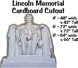 Lincoln Memorial Cardboard Cutout Standup Prop