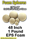 EPS Foam  Sphere 48 Inch - 1 lb Density
