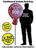 Tootsie Roll Pop Cardboard Cutout Standup Prop - Self Standing