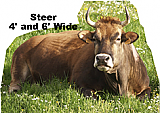 Steer / Cow Cardboard Cutout Standup Prop