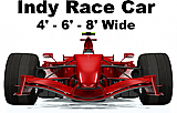 Indy Car Cardboard Cutout Standup Prop