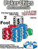 Giant Foam Casino Poker Chip Props - 24" Wide