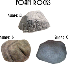 Foam Fake Rock Prop Styles
